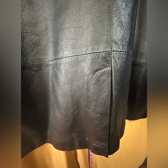 LEATHER WORLD MENS VINTAGE JACKET SIZE XXL BUTTON FRONT - Picture 6 of 8